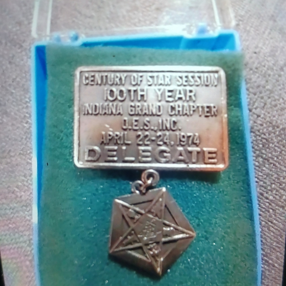 Vtg Stone Mason Award 1974 Indiana chapter